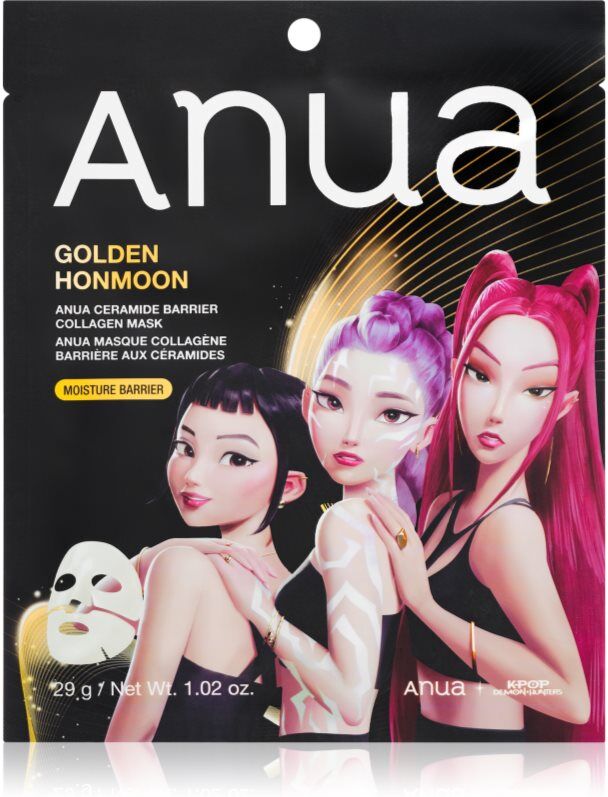Anua K-Pop Demon Hunters Ceramide Barrier Collagen Mask Smoothing Sheet Mask with gel consistency 29 g