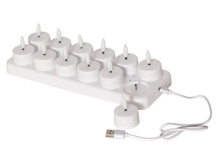 LED Kerz Flamme Charge