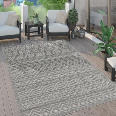 Paco Home Indoor & Outdoor Rug With Boho Trellis High-Low Pattern