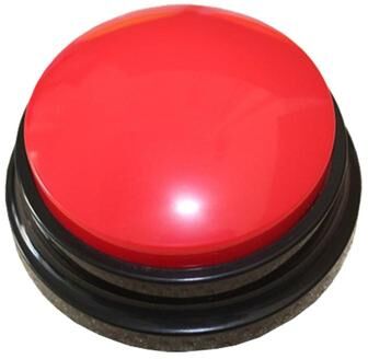 Inspired Deals Smart Dog Communication Button With Voice Recorder Pet Talking Trainer For Interactive Learning red