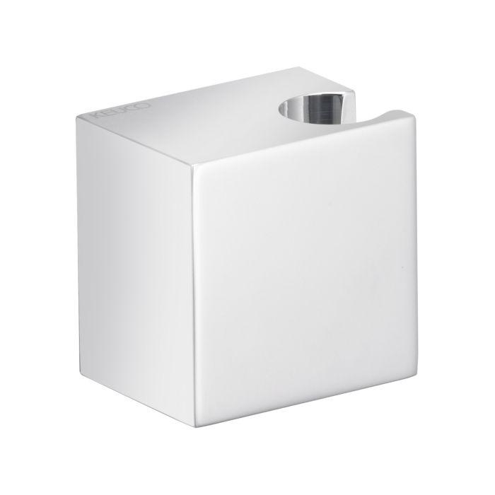 Keuco Wandbrausehalter 51191130000 Schwarzchrom gebürstet, rechts und links verwendbar
