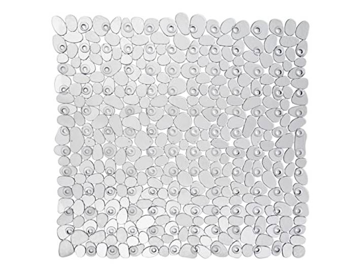 WENKO Duscheinlage Mod. Paradise, Kunststoff, transparent rutschfeste Duschmatte mit Saugnäpfen für sicheren Halt in der Dusche, Antirutschmatte für Kinder und Erwachsene, 54 x 54 cm