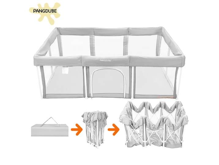 PANGDUBE Parc pour enfants pliant facile Parc de jeux pour bébé Aire de jeux intérieure et extérieure pour enfants Clôture d'activité pour bébé Parc pour tout-petits