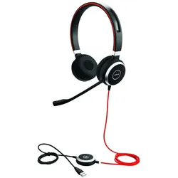 Jabra Evolve 40 (Kabelgebunden, USB-A, Skype), Office Headset, Schwarz