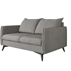 2-SITZER-SOFA Pulse Grau Luxusmicrofaser