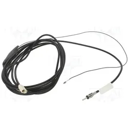 ACV Kabel 5m DIN-Stecker,Fakra-Buchse schwarz gerade, Antennenkabel