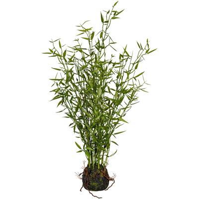 Künstliche Zimmerpflanze CREATIV GREEN "Bambus im Moosballen", grün, H:60cm, Obermaterial: 100% Polyethylen, Kunstpflanzen, Künstliche Zimmerpflanze