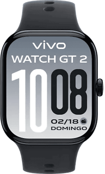 Smartwatch - vivo Watch GT 2, AMOLED 2.07", 47mm, 135-205 mm, Aluminio, 5 ATM, Negro obsidiana