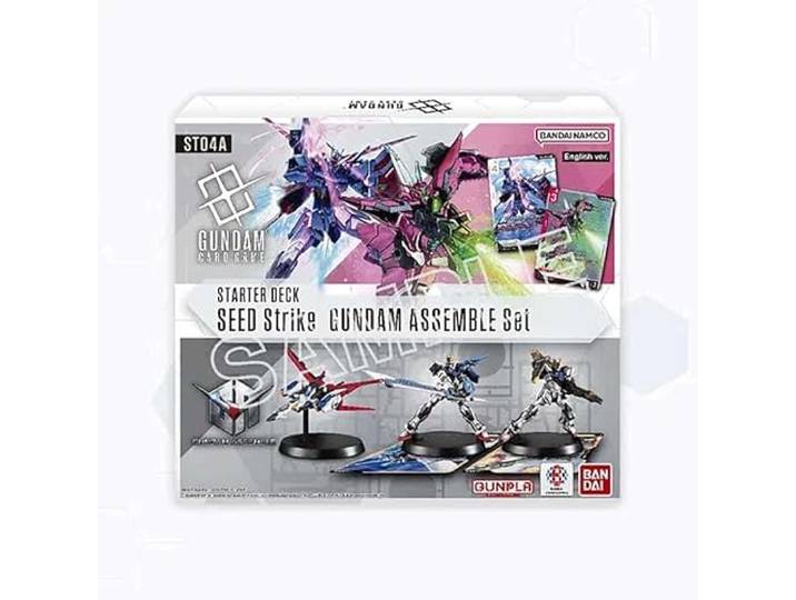 Gundam Kartenspiel Assemble Starter Set - Seed Strike (ST04A) - 50 Karten, 3 Gundam Minis