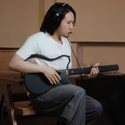 Lava Music Gitarre Genie Smart-Gitarre Schwarz (Akustik Gitarre, Kunststoff), Gitarre, Schwarz