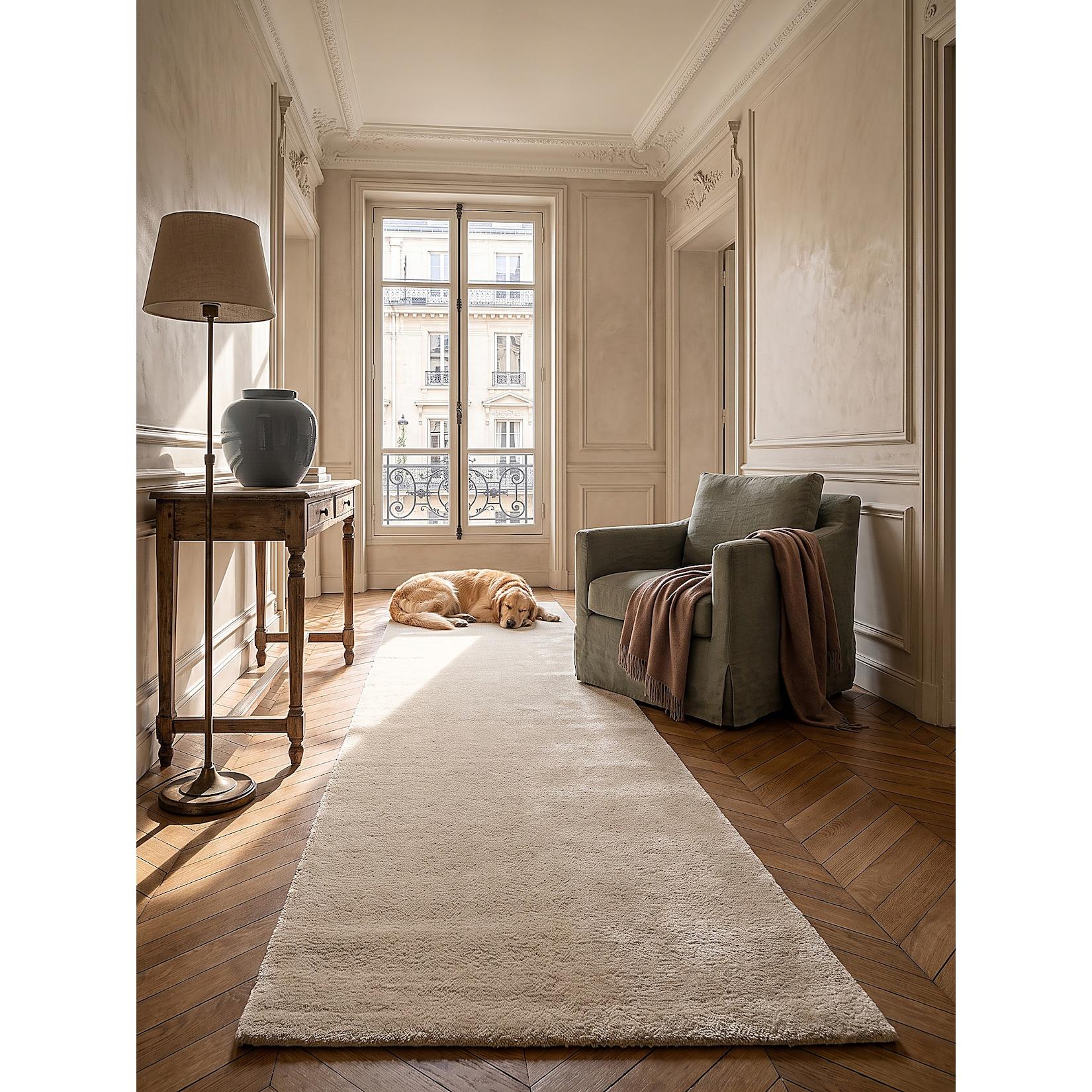 Läufer Hochflor Beige 80x150 cm - ALDAN Kadima Design