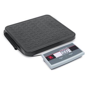 OHAUS Digitalwaage Courier 3000, I-C31M200R, Teilung 100 g, Plattformwaage, Netz - & Batteriebetrieb, LCD-Display, 200 kg
