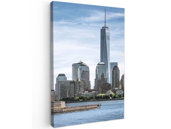 LEINWANDBILD New York - Freiheitsstatue - Wasser Wanddeko 40x60 cm