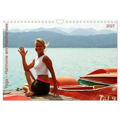 Yoga – Harmonie am Walchensee (Wandkalender 2027 DIN A4 quer), CALVENDO Monatskalender