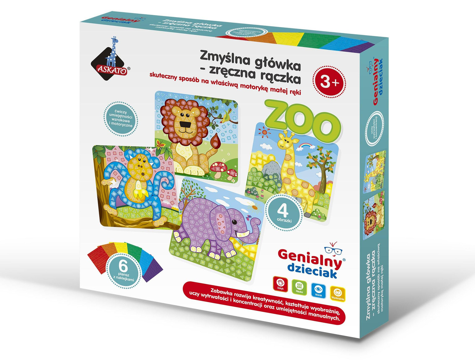 Askato Zelfklevende dierenstickers van schuim