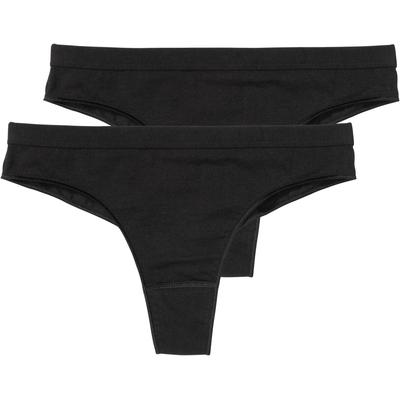 String SPEIDEL "Young Basic", Damen, Gr. L, schwarz, Obermaterial: 92% Baumwolle, 8% Elasthan, unifarben, körpernah, Unterhosen String, bequem, basic, elastisch, atmungsaktiv, Baumwollmix