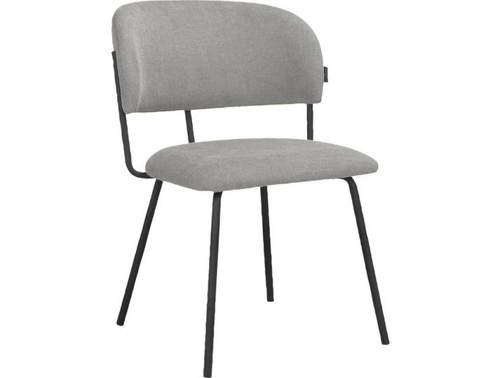 OTTO home Esszimmerstuhl Taous (2 St), Sitz und Rücken mit Polsterung, mit Gestell aus Metall, Sitzhöhe 48 cm
