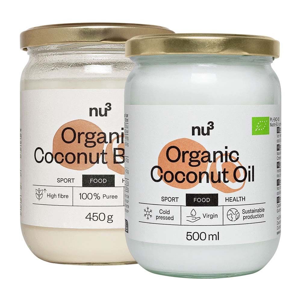 nu3 Bio Kokosöl + Kokosmus 1 St Set