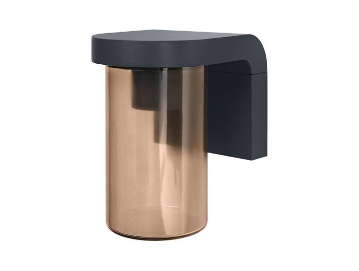 LED Wandleuchte Endura Classic Cascade Wall, E27, Grau , schwarz, B:12cm H:18cm L:16cm, Leuchten, LED Wandleuchte