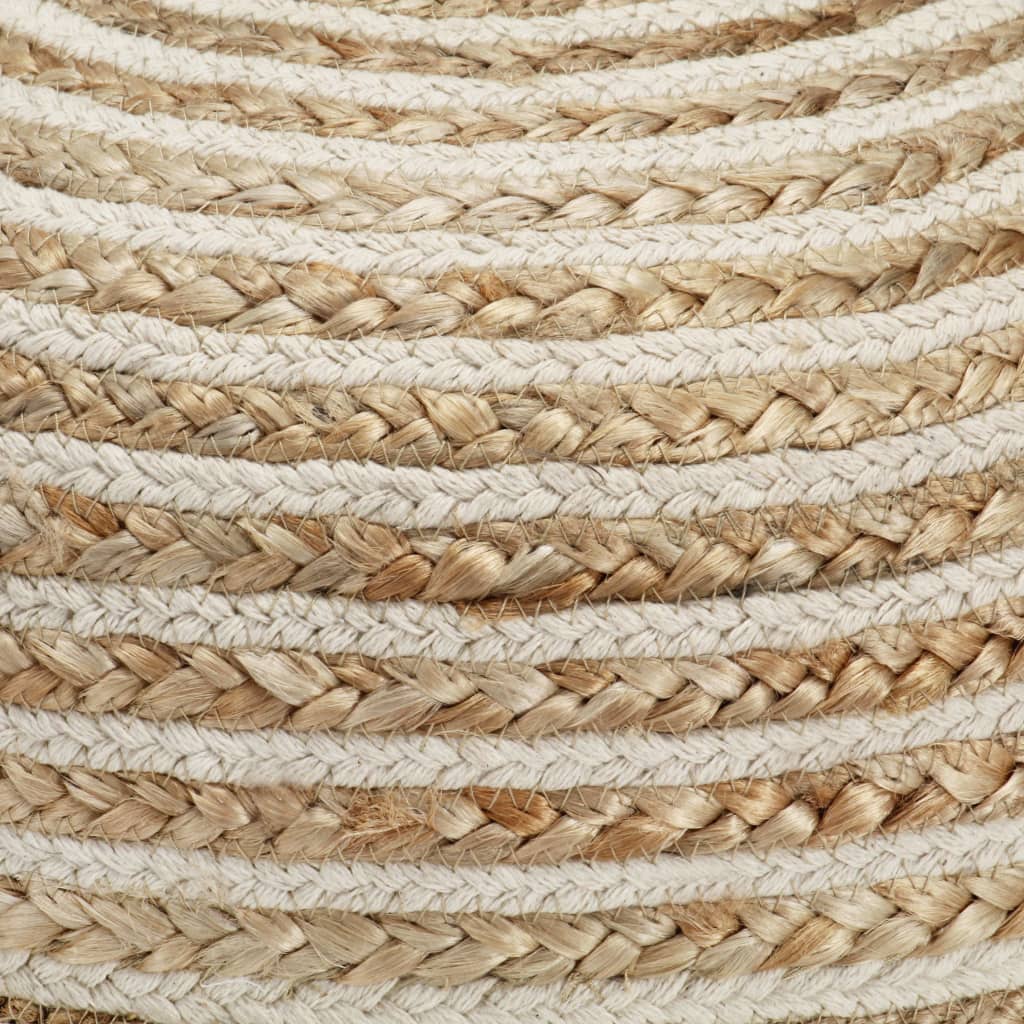 vidaXL Pouf fait à la main 40 x 45 cm Jute
