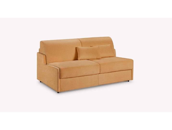 Canapé convertible Tissu Canapé convertible JERRY Mini - Jaune - Couchage 140x195 - Sommier Grille