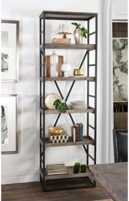 Classic Home Evan Mango Wood Bookshelf
