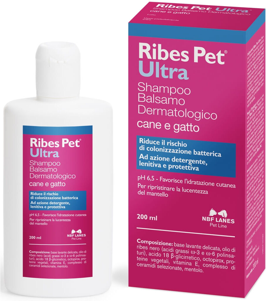 NBF LANES Ribes Pet Ultra Shampoo-Balsamo Cane e Gatto 200ML