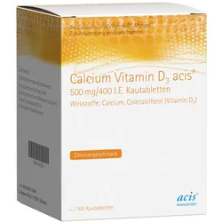 CALCIUM VITAMIN D3 acis 500 mg/400 I.E. 100 St