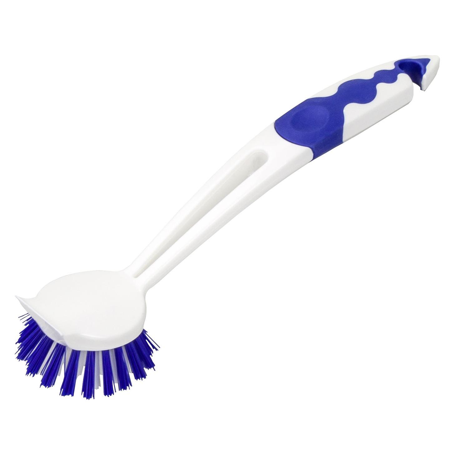 Bümag Spülbürste Yoyo in Farbe blau und weiss, Besteckung aus Nylonborsten, 24 cm, rund (1 Stk.) (5/1232-211)