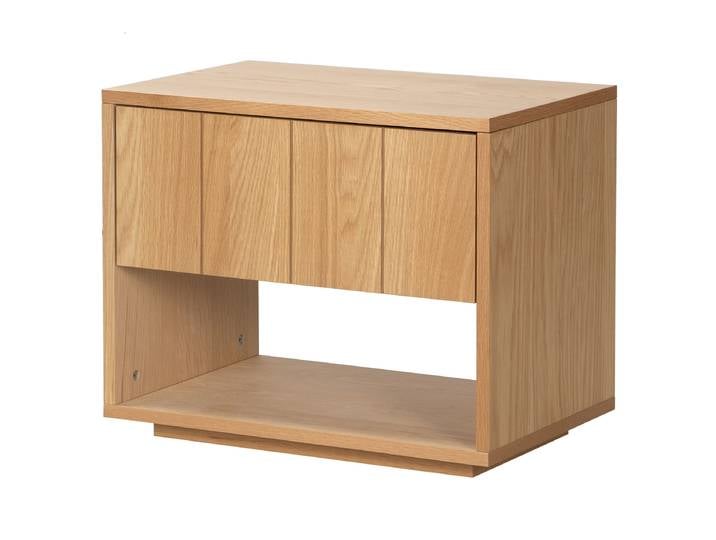 Furnierte Nachtkommode ARBOW 60 x 50 x 40cm Braun