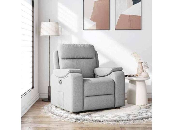 Fauteuil inclinable gris nuage tissu fauteuil fauteuil inclinable TV poussette fauteuil inclinable pour personnes 4015689