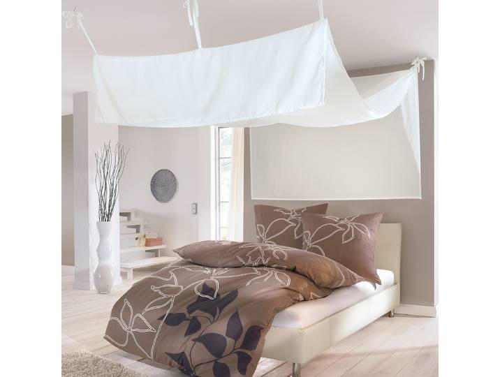 Betthimmel Offwhite 180cm Weiß