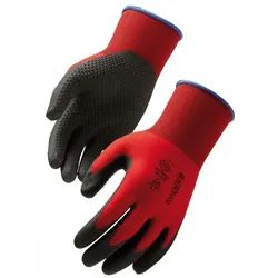 Feuchtarbeitshandschuh SINGER Größe 9 Polyamid Strickware PVC-Beschichtung + Noppen