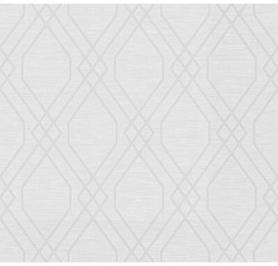 Seabrook Designs String Diamond Unpasted Wallpaper - 27 in. W x 27 ft. L