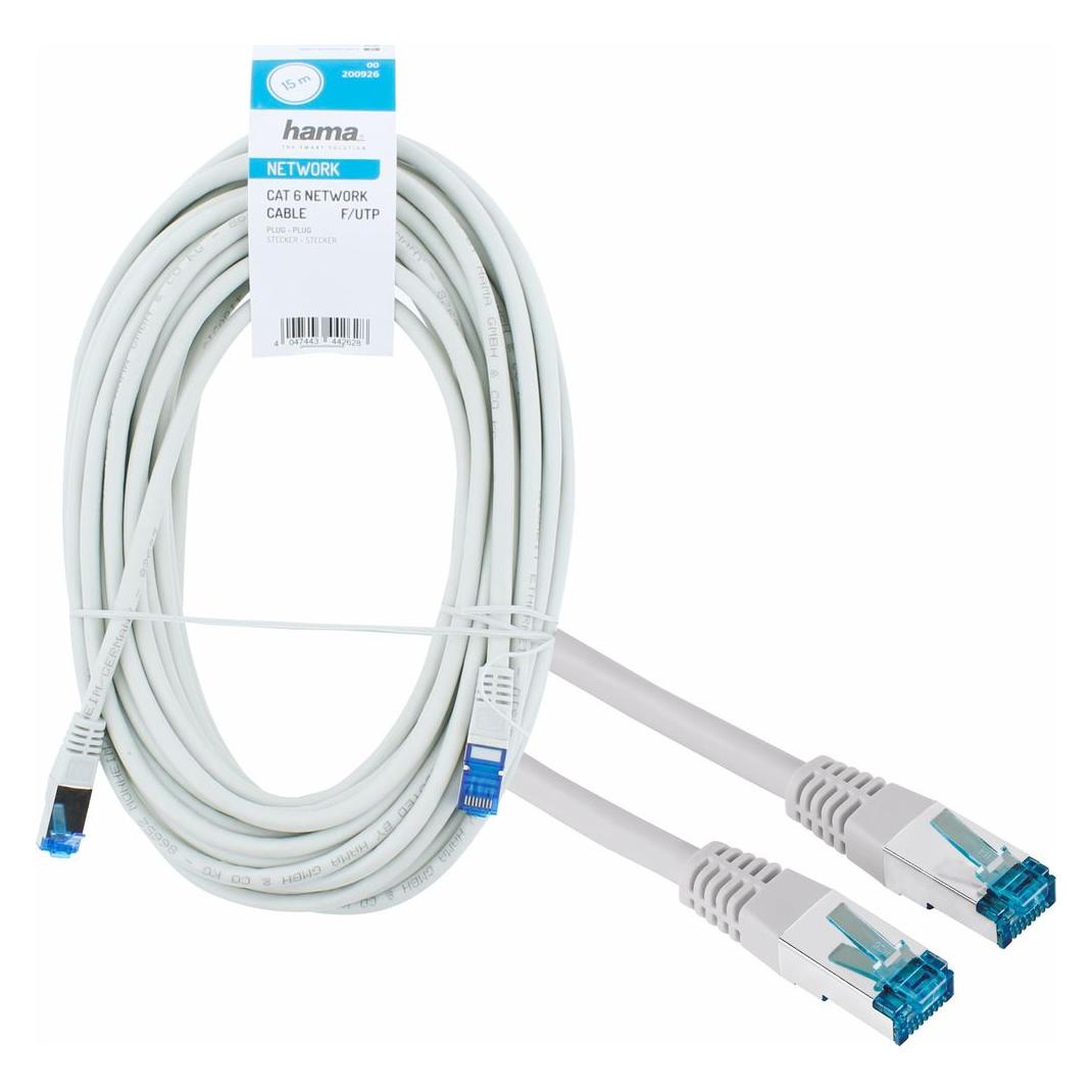 Hama Netzwerkkabel (F/UTP, CAT6, 15 m) (00200926)