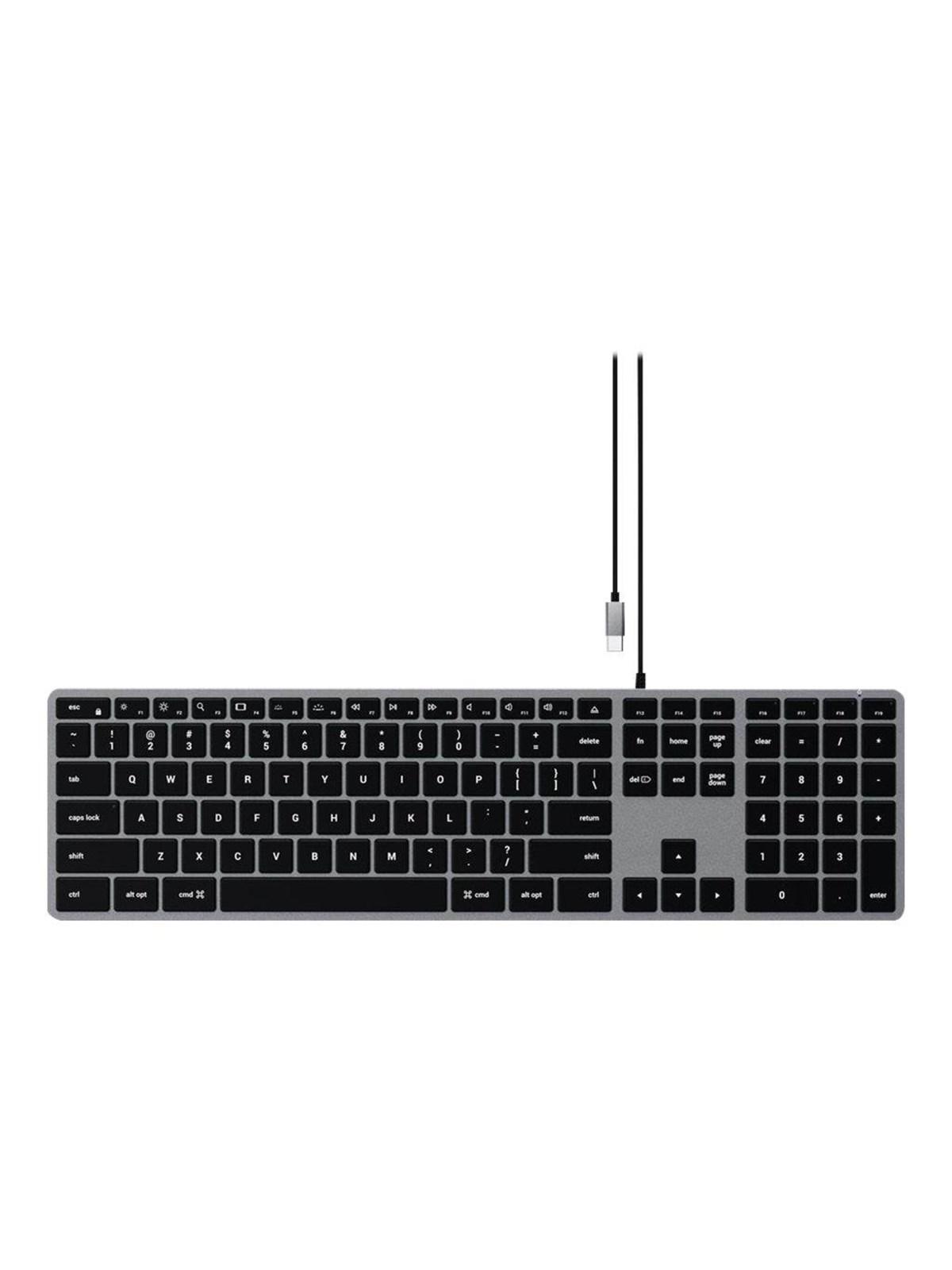Satechi Slim W3 - Tastatur - Deutsch - Schwarz