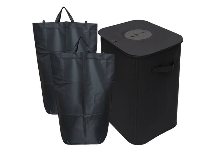 Flaschen-Sammelbehälter 100L Schwarz