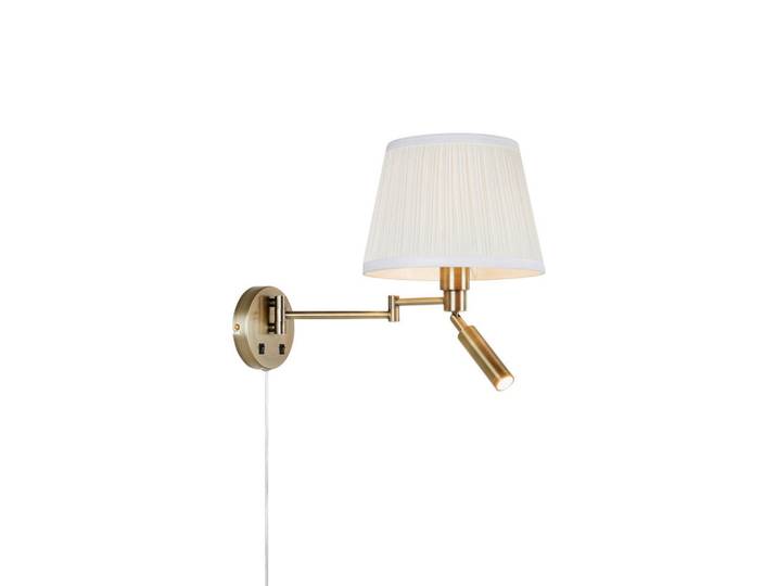 Markslöjd Wandleuchte Pivot, Messingfarben, Metall, oval, 25x32x42.5 cm, Wippschalter, Lampen & Leuchten, Innenbeleuchtung, Wandleuchten, Wandlampen mit Schalter