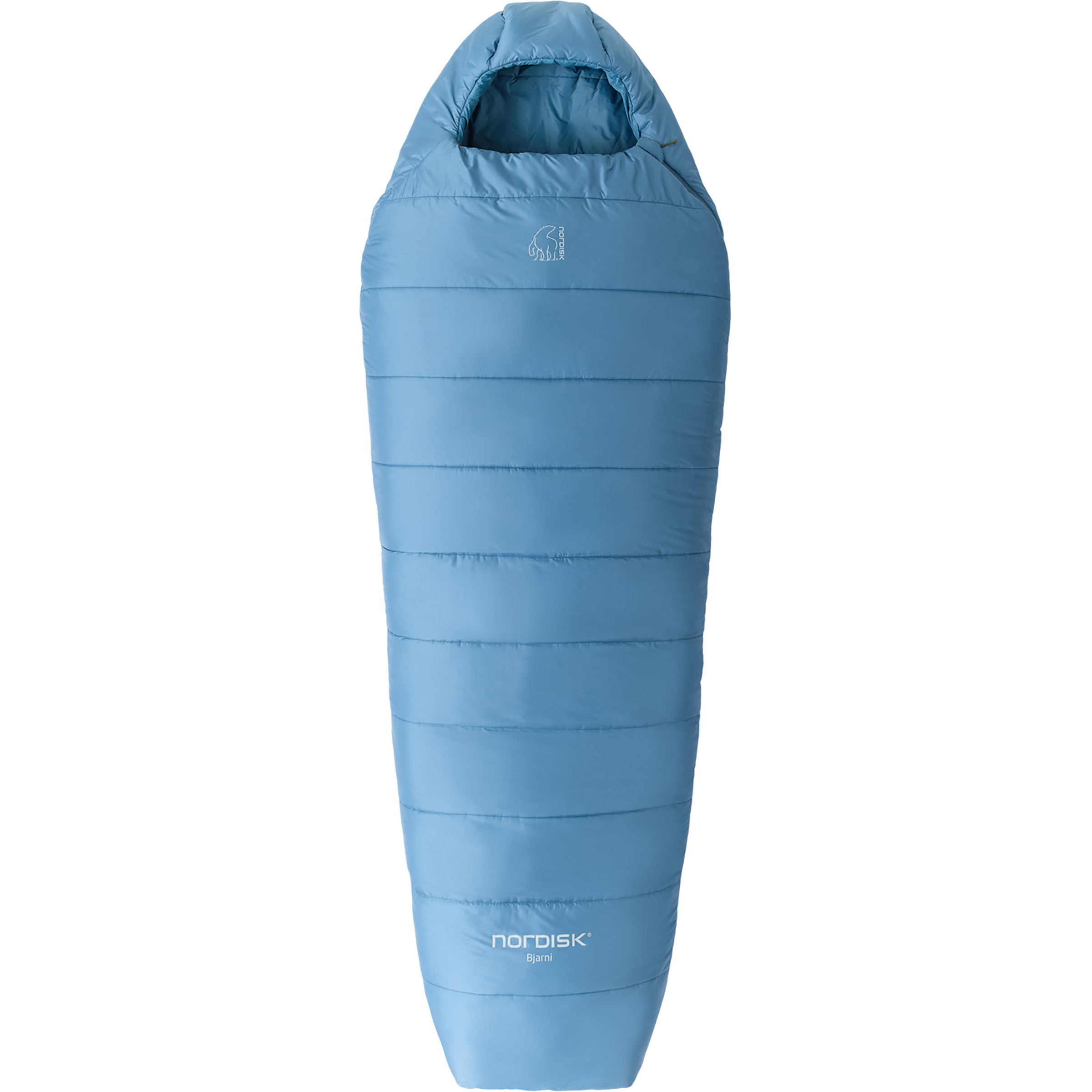 Nordisk Bjarni ±0° Mummy Schlafsack Kunstfaserschlafsäcke blau Größe max. 190cm Camping Wasserabweisend