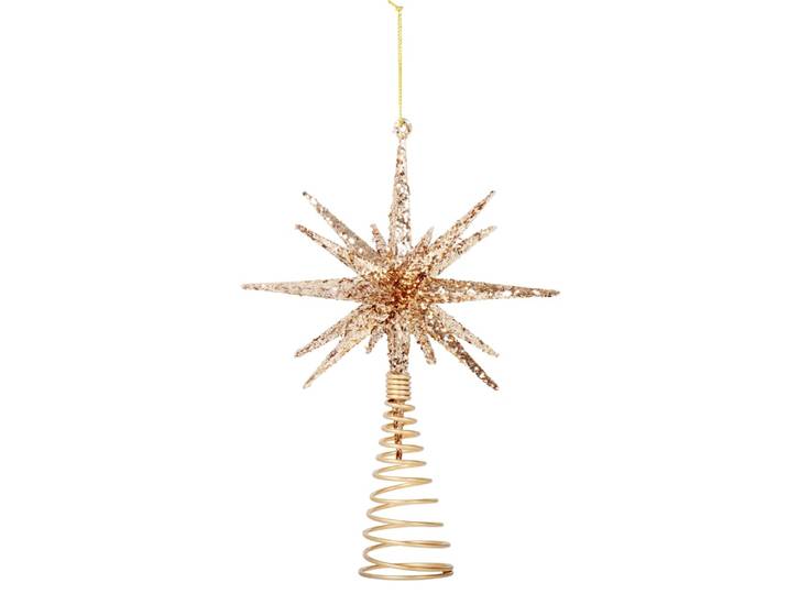 Weihnachtsbaumspitze goldener Stern