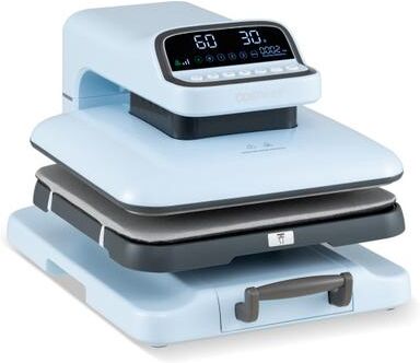 Costway Heat Press Machine with Auto Release for T Shirts-Blue