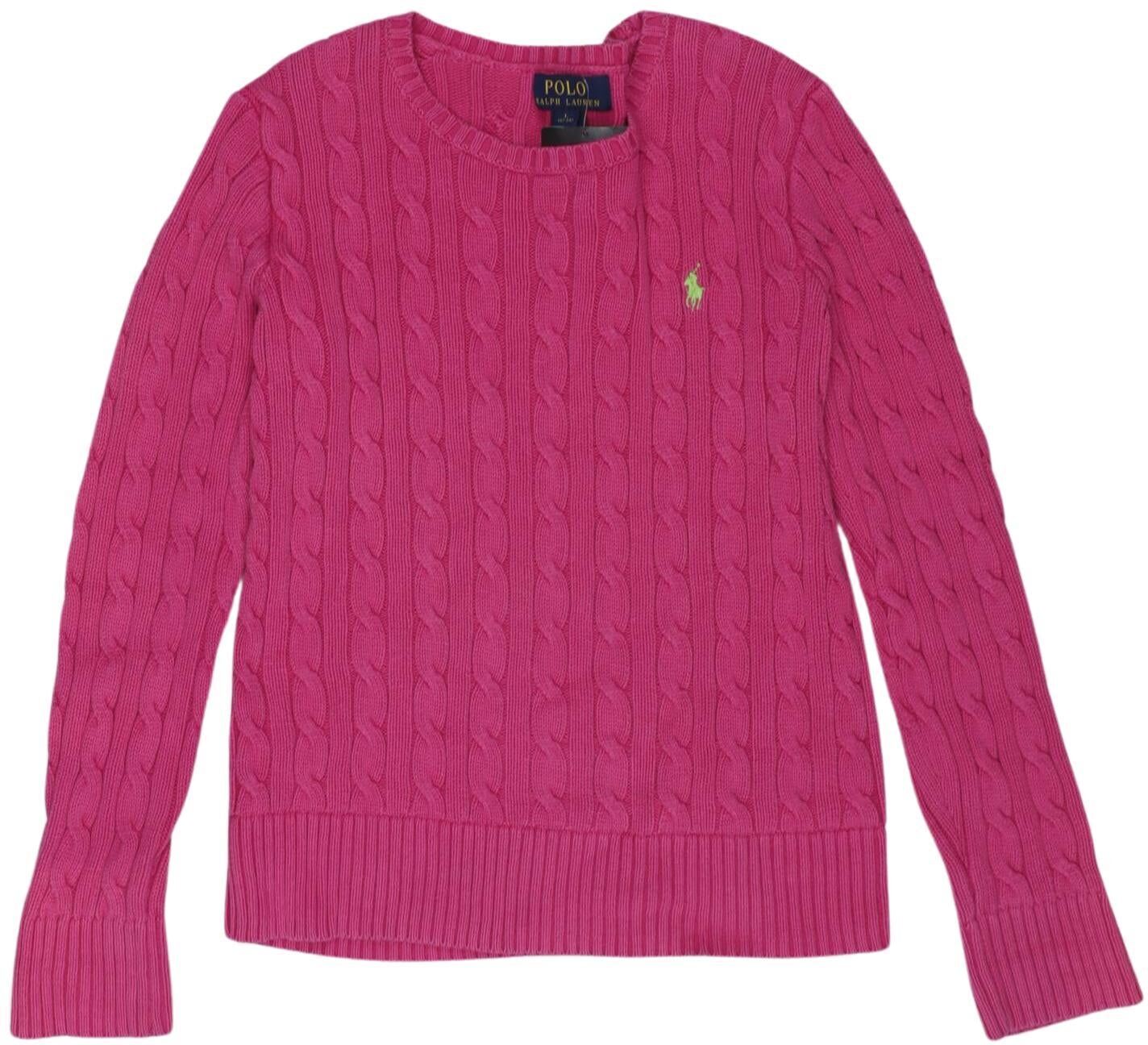 Polo Ralph Lauren Mädchen Pullover, Pink, Gr. L, Baumwolle - Second Hand