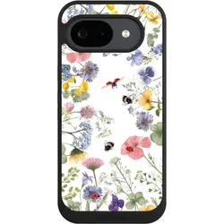 Nivocase Handyhülle für Google Pixel 10a Hülle NIVOpure Case Schwarz Biene Blumen Muster (Google Pixel 10a), Smartphone Hülle, Schwarz