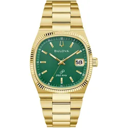 Bulova 97B237 Herrenuhr Quarz Super Seville Goldfarben/Grün