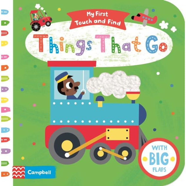 MACMILLAN My First Touch & Find Things That Go – Early Learning Sensory Activity Book for Toddlers