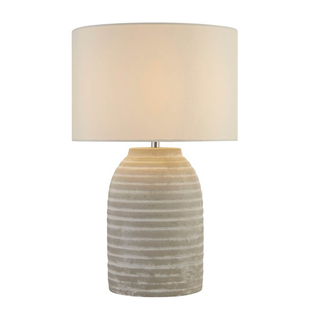 Searchlight Tablu Schemerlamp Crème Beige Keramiek