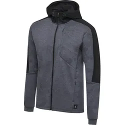 hummel hmlTROPPER Freizeit Kapuzenjacke Herren black iris melange S