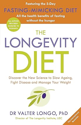 Penguin The Longevity Diet by Dr Valter Longo - Paperback - Bestselling Guide to Living Longer and Healthier Through Science-Based Nutrition