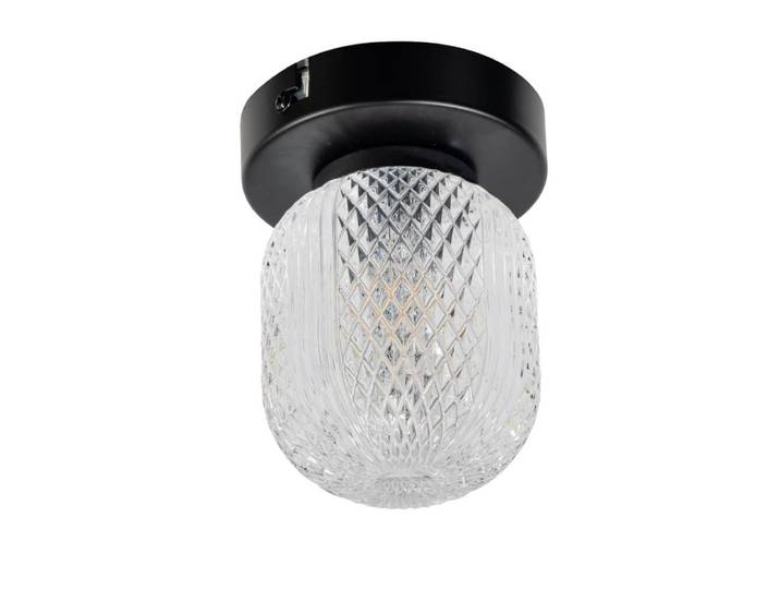 Unieke plafondlamp Kristel 1-lichts zwart ETH - 05-PL2191-30