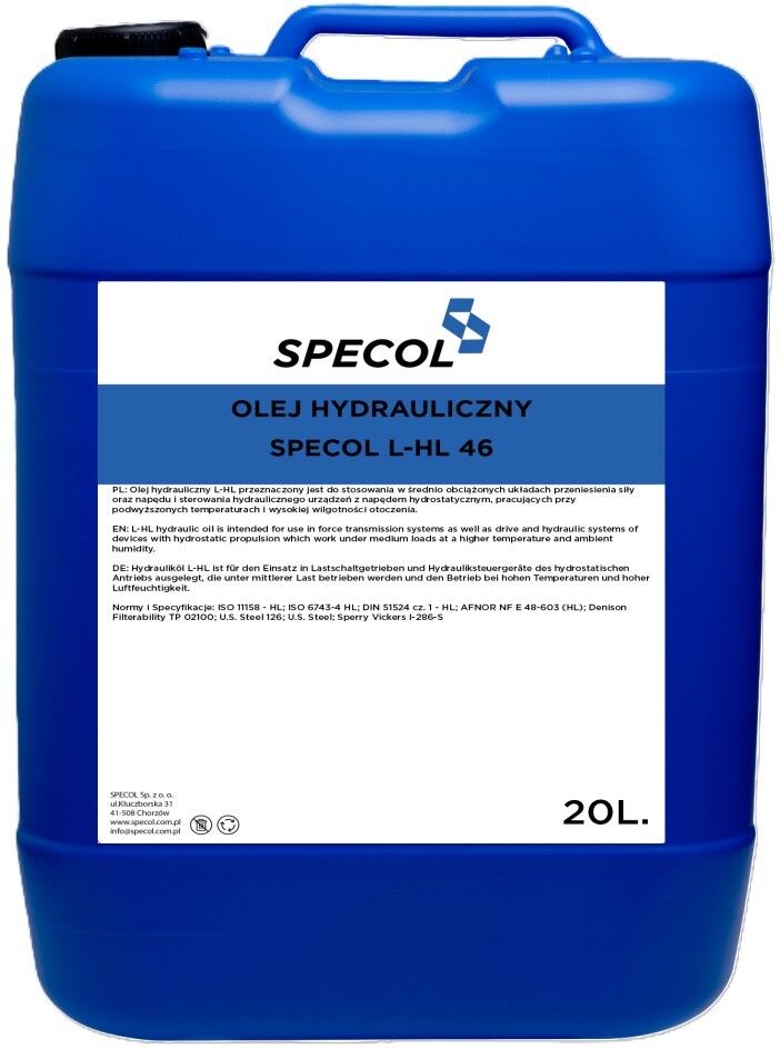 SPECOL 102404 Hydraulic Oil